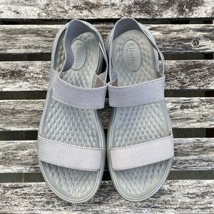 Crocs LiteRide Sandals in grey, 8